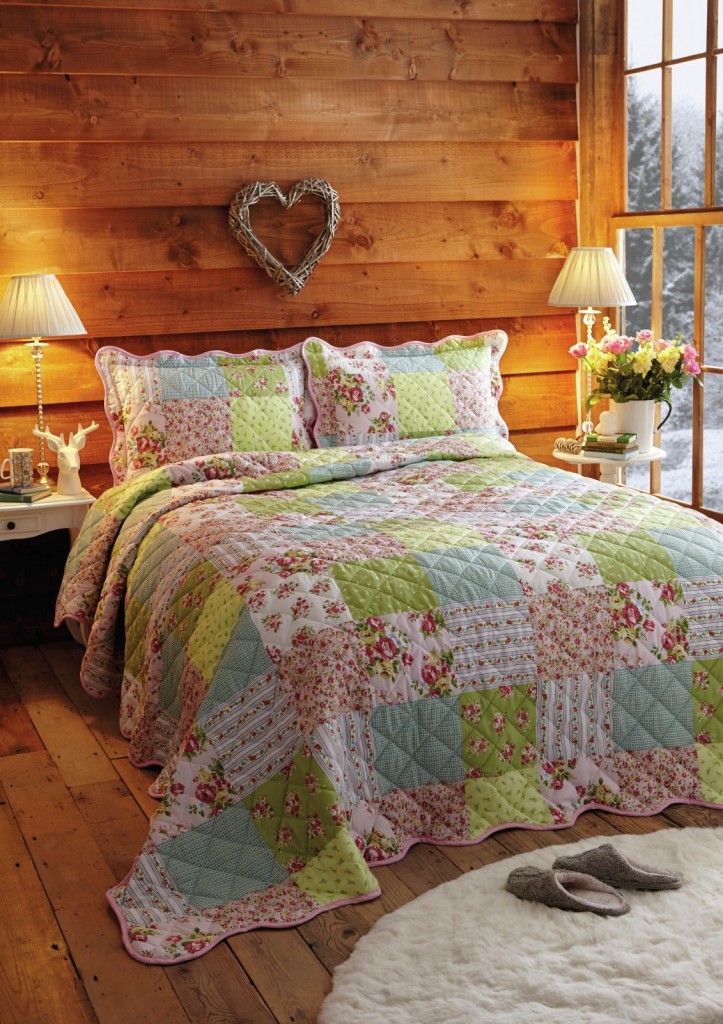 House of Bath floral patchwork quilt on a passion for homes